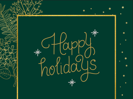 Season’s Greetings & Happy Holiday Wishe