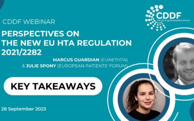 Key Takeaways from the CDDF Webinar on Perspectives on the new EU Health Technology Assessment HTA Regulation 2021/2282 (28 September 2023)