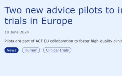 ACT EU: Two New Advice Pilots to Improve Clinical Trials in Europe
