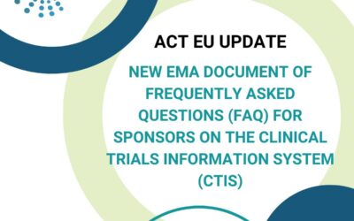[News from ACT EU] – Clinical Trials Information System (CTIS): training and support